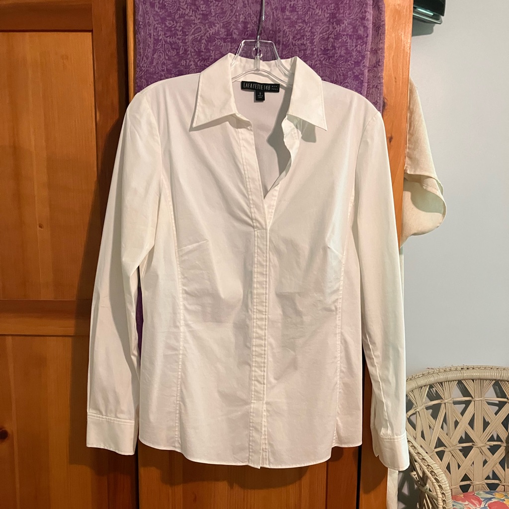 White Stretchy Blouse